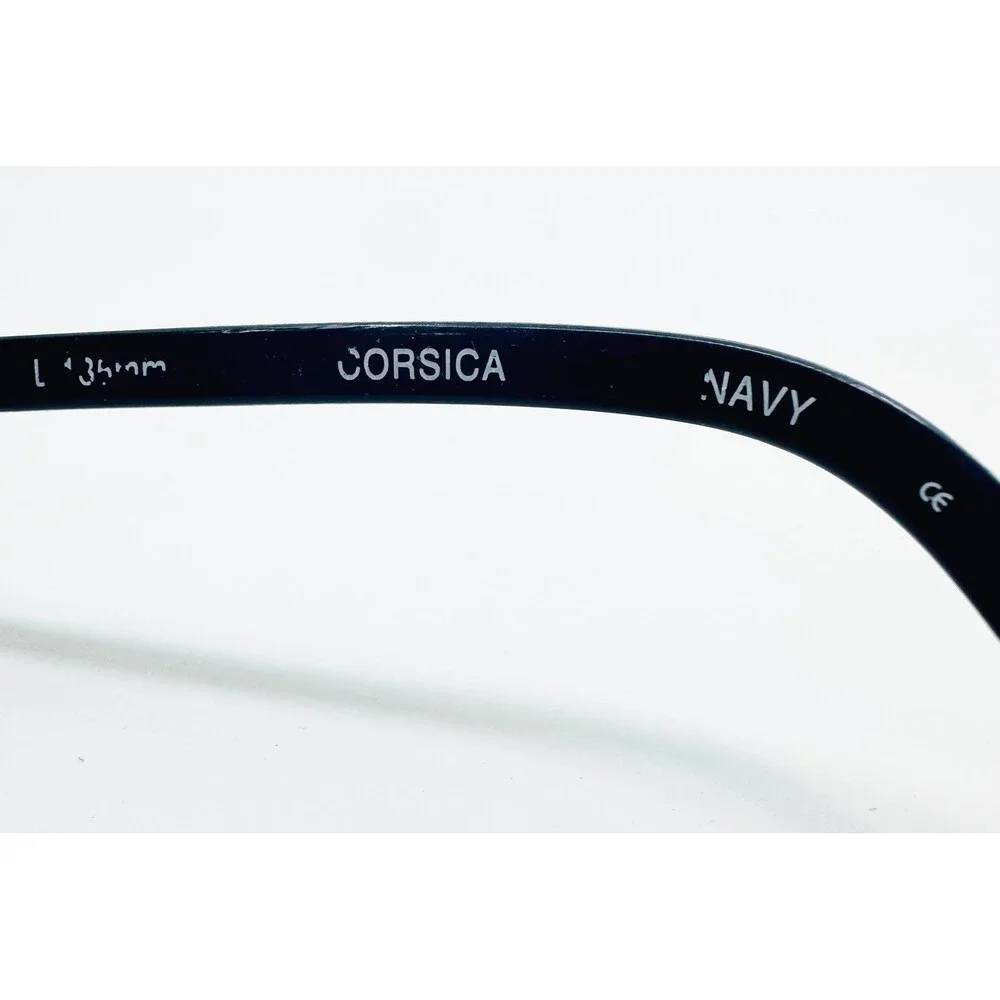 Ellen Tracy Corsica Eyeglasses Frames Womens Navy Blue Textured 51-17-135 39681